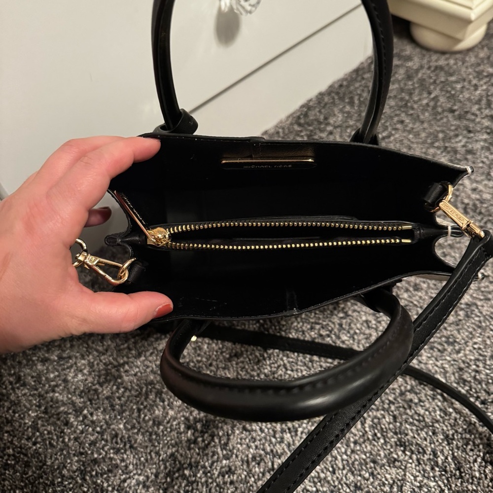 Michael Kors Black and Tan Satchel - Picture 4 of 5